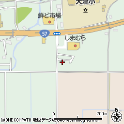 熊本県菊池郡大津町引水196-13周辺の地図