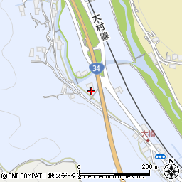 長崎県諫早市下大渡野町187周辺の地図