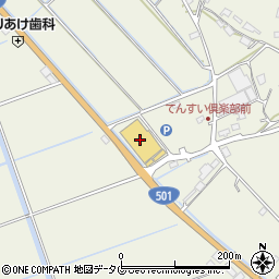 ＤＣＭ天水店周辺の地図