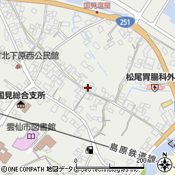 長崎県雲仙市国見町土黒甲121周辺の地図