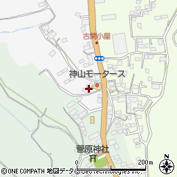 熊本県熊本市北区植木町鐙田1558-2周辺の地図