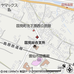 長崎県雲仙市国見町土黒甲1108周辺の地図