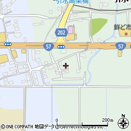 熊本県菊池郡大津町引水107周辺の地図