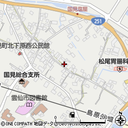 長崎県雲仙市国見町土黒甲124周辺の地図