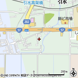 熊本県菊池郡大津町引水113周辺の地図