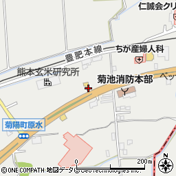 熊本県菊池郡菊陽町原水2940周辺の地図
