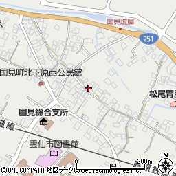 長崎県雲仙市国見町土黒甲255周辺の地図