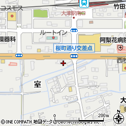 メガネのヨネザワ大津店周辺の地図