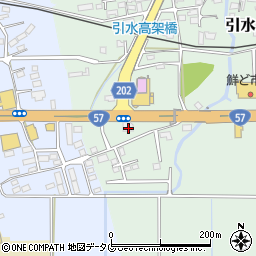 熊本県菊池郡大津町引水75周辺の地図