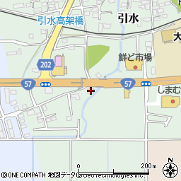 熊本県菊池郡大津町引水120周辺の地図