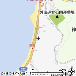 長崎県長崎市神浦夏井町周辺の地図