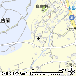 熊本県熊本市北区植木町木留1848周辺の地図