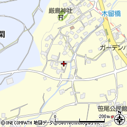 熊本県熊本市北区植木町木留585周辺の地図