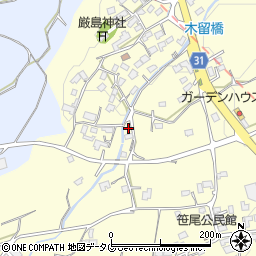熊本県熊本市北区植木町木留619周辺の地図