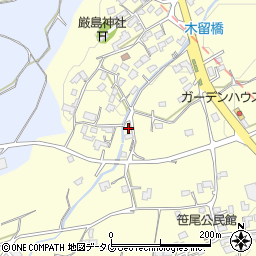 熊本県熊本市北区植木町木留619周辺の地図