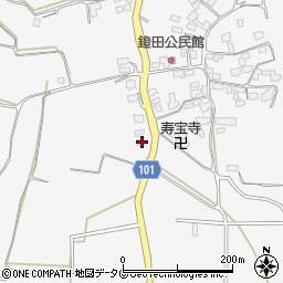 熊本県熊本市北区植木町鐙田99周辺の地図