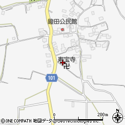 熊本県熊本市北区植木町鐙田1960周辺の地図