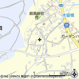 熊本県熊本市北区植木町木留1820周辺の地図