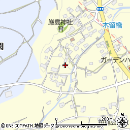 熊本県熊本市北区植木町木留1820周辺の地図