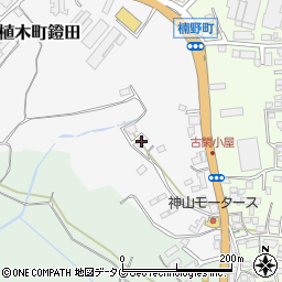 熊本県熊本市北区植木町鐙田1587-3周辺の地図
