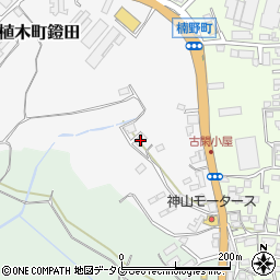 熊本県熊本市北区植木町鐙田1587周辺の地図