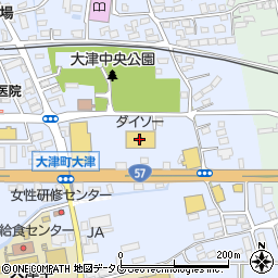 ダイソー熊本大津店周辺の地図