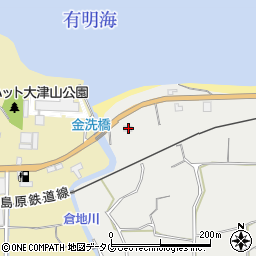 長崎県雲仙市国見町土黒丁722周辺の地図