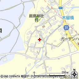 熊本県熊本市北区植木町木留1827周辺の地図