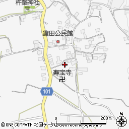 熊本県熊本市北区植木町鐙田1966周辺の地図