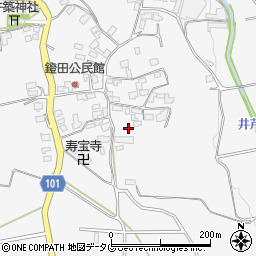 熊本県熊本市北区植木町鐙田1987周辺の地図