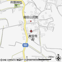 熊本県熊本市北区植木町鐙田1961周辺の地図
