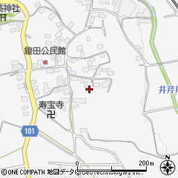 熊本県熊本市北区植木町鐙田1985周辺の地図