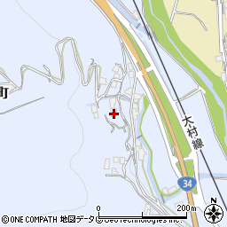長崎県諫早市下大渡野町451周辺の地図