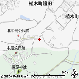 熊本県熊本市北区植木町鐙田1665周辺の地図