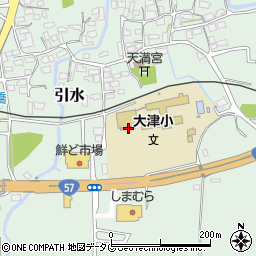 熊本県菊池郡大津町引水212周辺の地図