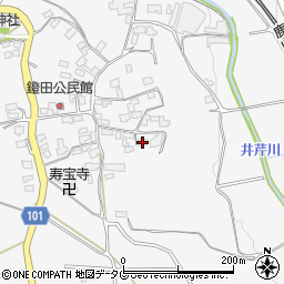 熊本県熊本市北区植木町鐙田1983周辺の地図