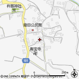 熊本県熊本市北区植木町鐙田1950-1周辺の地図