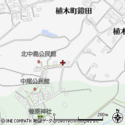 熊本県熊本市北区植木町鐙田1673-5周辺の地図