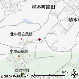 熊本県熊本市北区植木町鐙田1673周辺の地図