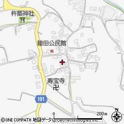 熊本県熊本市北区植木町鐙田1950-2周辺の地図