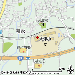 熊本県菊池郡大津町引水213周辺の地図