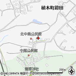 熊本県熊本市北区植木町鐙田1722周辺の地図