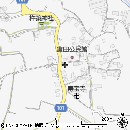 熊本県熊本市北区植木町鐙田1954周辺の地図