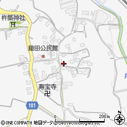 熊本県熊本市北区植木町鐙田1991周辺の地図
