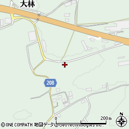 熊本県菊池郡大津町大林1064周辺の地図