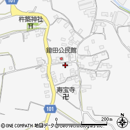 熊本県熊本市北区植木町鐙田1952周辺の地図