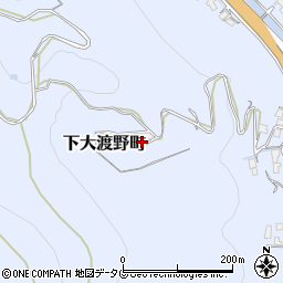長崎県諫早市下大渡野町376周辺の地図