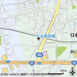 熊本県菊池郡大津町引水43-6周辺の地図