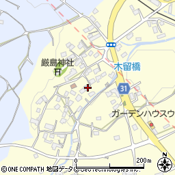 熊本県熊本市北区植木町木留1808周辺の地図