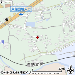 熊本県菊池郡大津町引水841周辺の地図